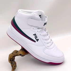 Men’s Fila A High White | Green | Red Sneakers NWT